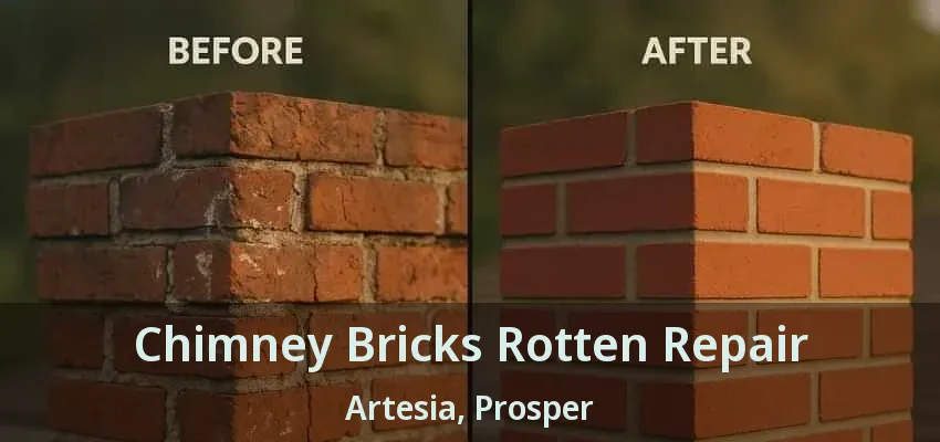 Chimney Bricks Rotten Repair Artesia, Prosper - TX