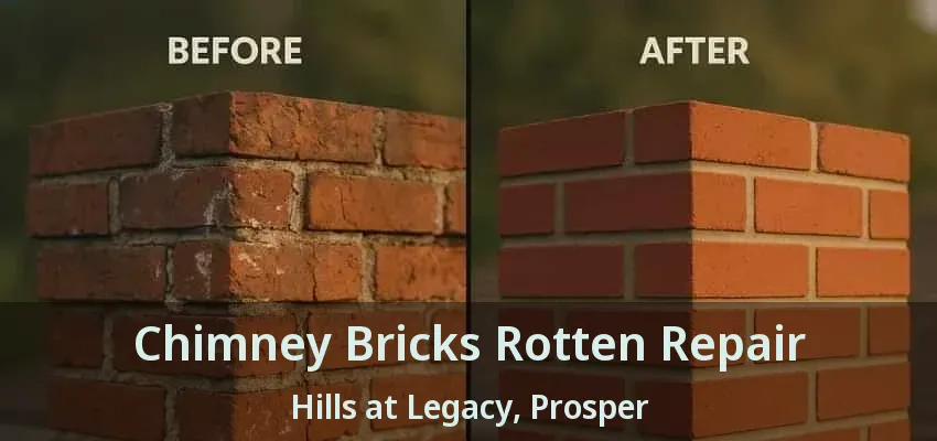 Chimney Bricks Rotten Repair Hills at Legacy, Prosper - TX