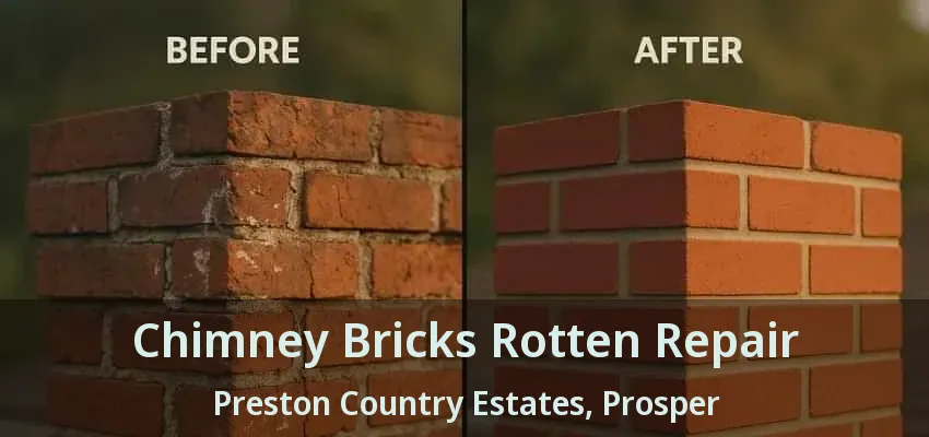 Chimney Bricks Rotten Repair Preston Country Estates, Prosper - TX