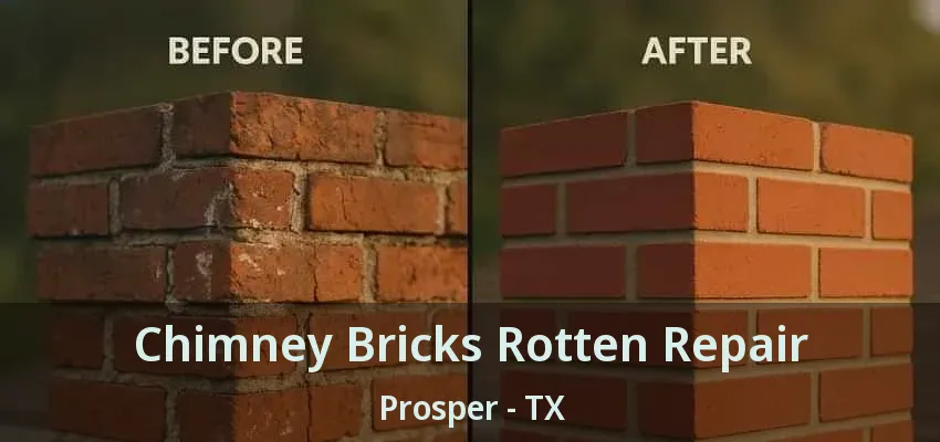 Chimney Bricks Rotten Repair Prosper - TX