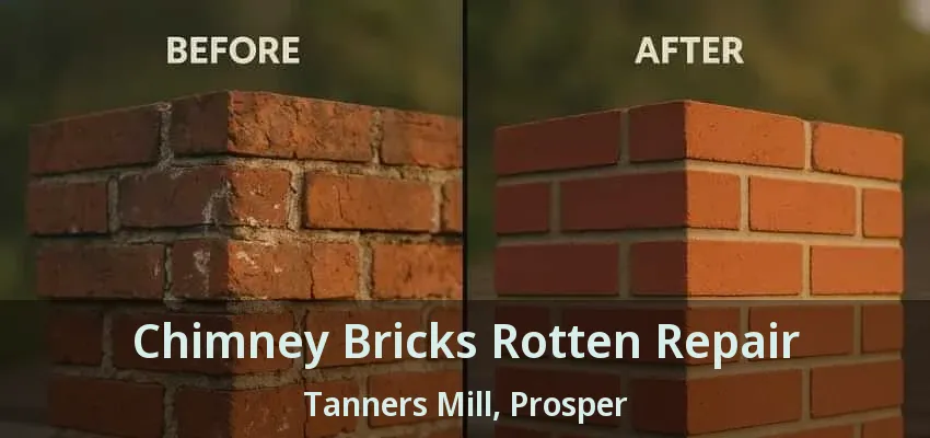 Chimney Bricks Rotten Repair Tanners Mill, Prosper - TX