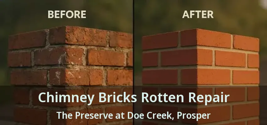 Chimney Bricks Rotten Repair The Preserve at Doe Creek, Prosper - TX