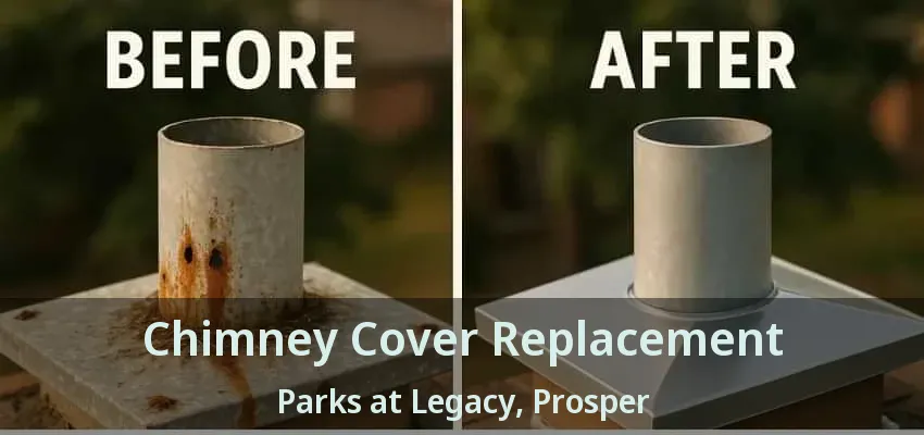 Chimney Cover Replacement Parks at Legacy, Prosper - TX