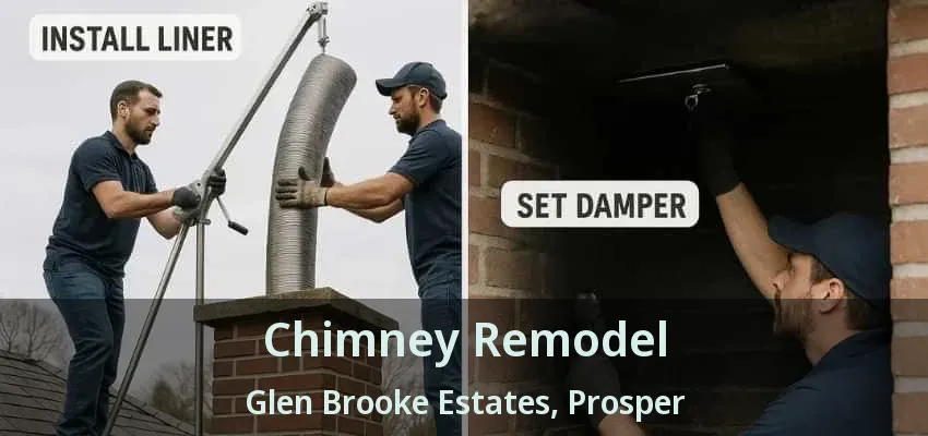 Chimney Remodel Glen Brooke Estates, Prosper - TX