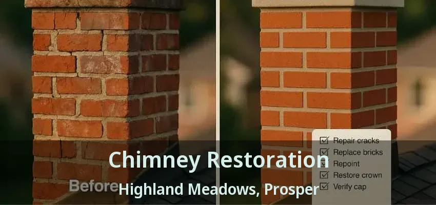 Chimney Restoration Highland Meadows, Prosper - TX
