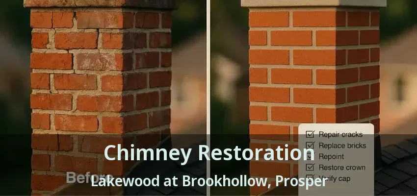 Chimney Restoration Lakewood at Brookhollow, Prosper - TX