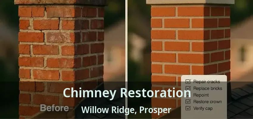 Chimney Restoration Willow Ridge, Prosper - TX