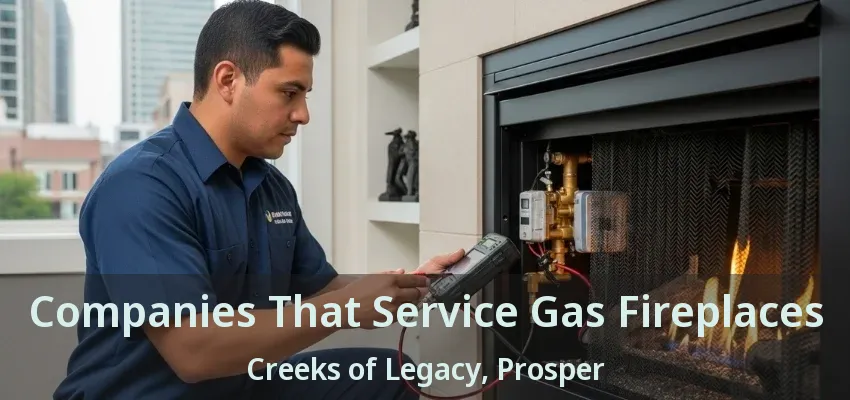 Companies That Service Gas Fireplaces Creeks of Legacy, Prosper - TX