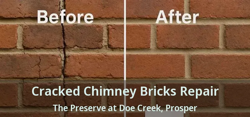 Cracked Chimney Bricks Repair The Preserve at Doe Creek, Prosper - TX