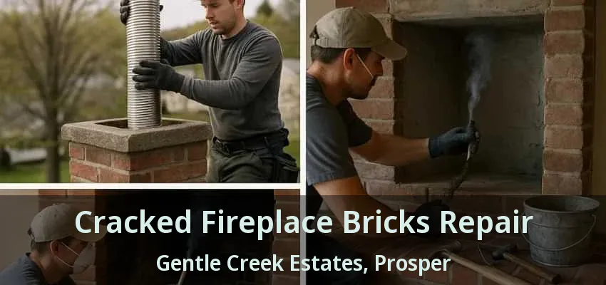 Cracked Fireplace Bricks Repair Gentle Creek Estates, Prosper - TX