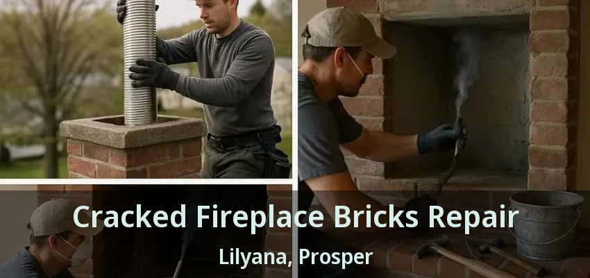 Cracked Fireplace Bricks Repair Lilyana, Prosper - TX