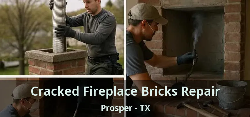 Cracked Fireplace Bricks Repair Prosper - TX