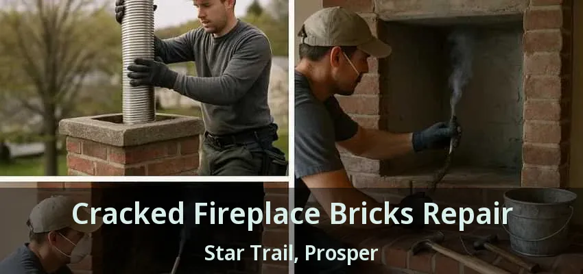 Cracked Fireplace Bricks Repair Star Trail, Prosper - TX