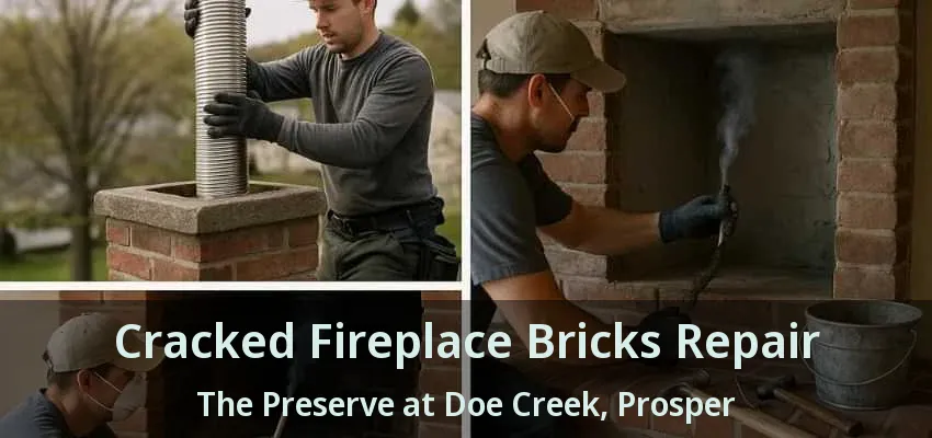 Cracked Fireplace Bricks Repair The Preserve at Doe Creek, Prosper - TX