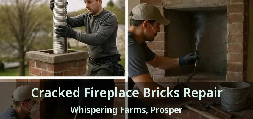 Cracked Fireplace Bricks Repair Whispering Farms, Prosper - TX
