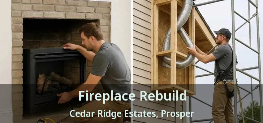 Fireplace Rebuild Cedar Ridge Estates, Prosper - TX