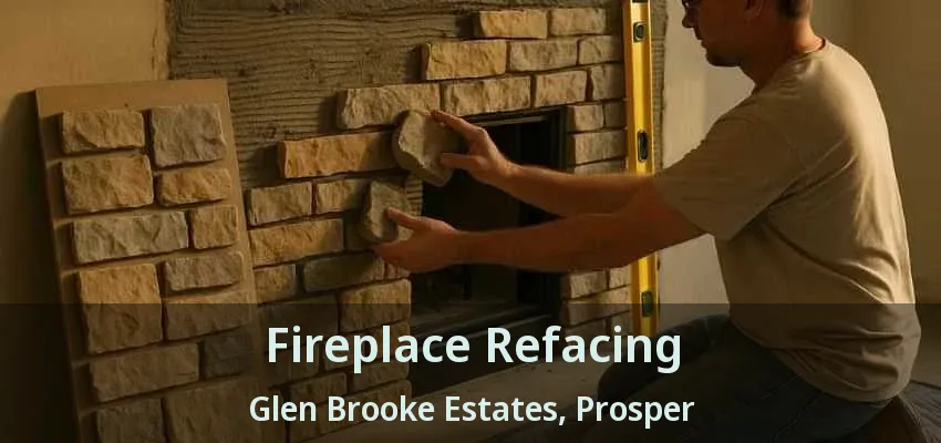 Fireplace Refacing Glen Brooke Estates, Prosper - TX