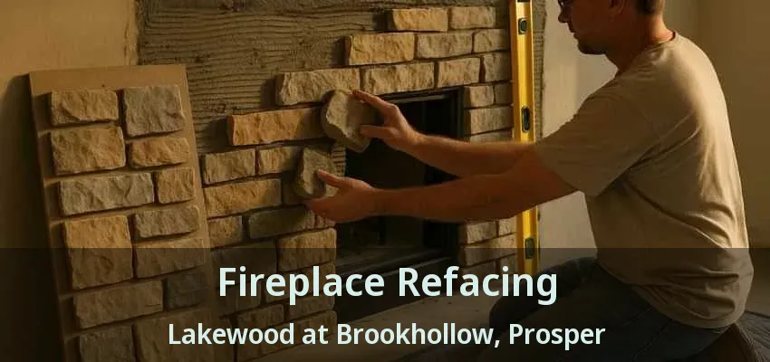 Fireplace Refacing Lakewood at Brookhollow, Prosper - TX