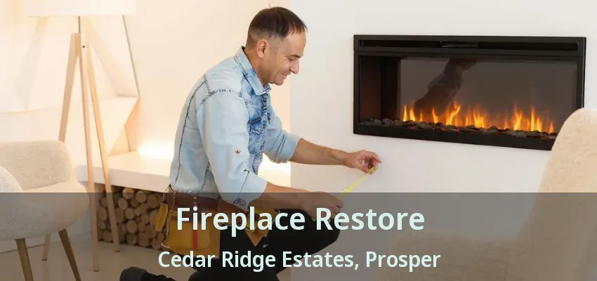 Fireplace Restore Cedar Ridge Estates, Prosper - TX