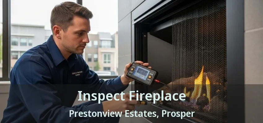 Inspect Fireplace Prestonview Estates, Prosper - TX