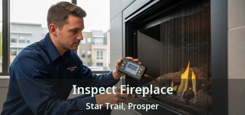 Inspect Fireplace Star Trail, Prosper - TX