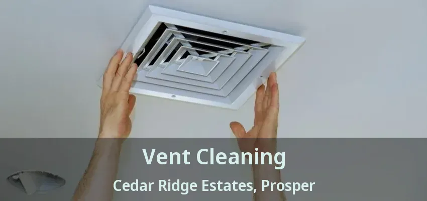 Vent Cleaning Cedar Ridge Estates, Prosper - TX