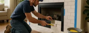 Repairing Cracked Fireplace Tiles Prosper